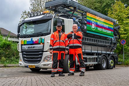 Feestelijke overhandiging <kleur>DAF CF Rioolwagen</kleur> aan de Gemeente Hoorn